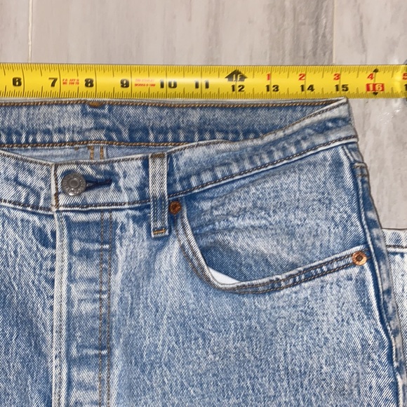 Levi’s Premium 501 Acid Wash Crop (2018), Capital E, 29x26, EUC, $129 MSRP - Picture 6 of 14